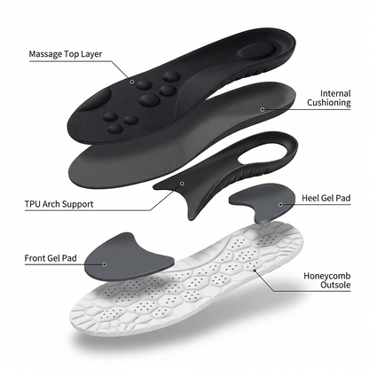 Cushic Comfort Insoles — Cushioned Support for Heel & Arch (view 2)