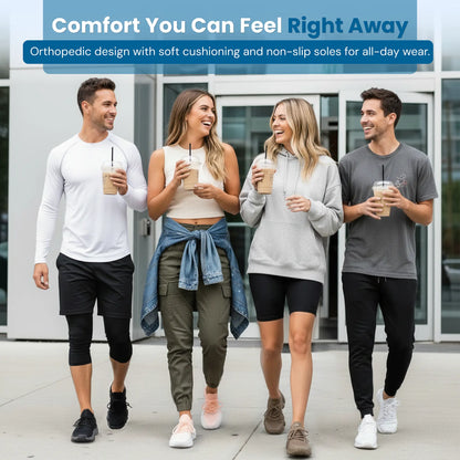 CloudShift – Cushioned Knit Sneakers for Long Shifts