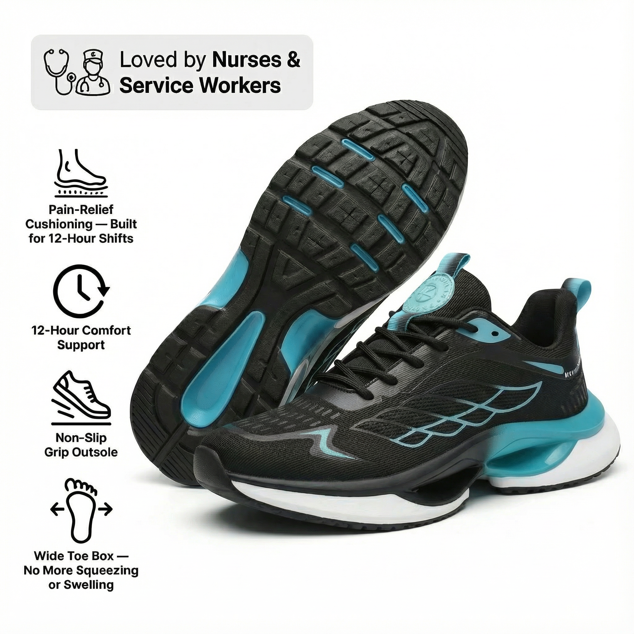 DayLong™ – Cushioned Shoes Built to Outlast Your Shift