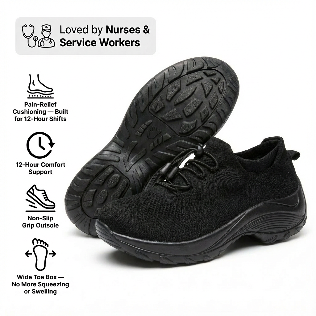 SafeStride Pro™ – 12-Hour Shift Shoes with Non-Slip Grip (view 23)