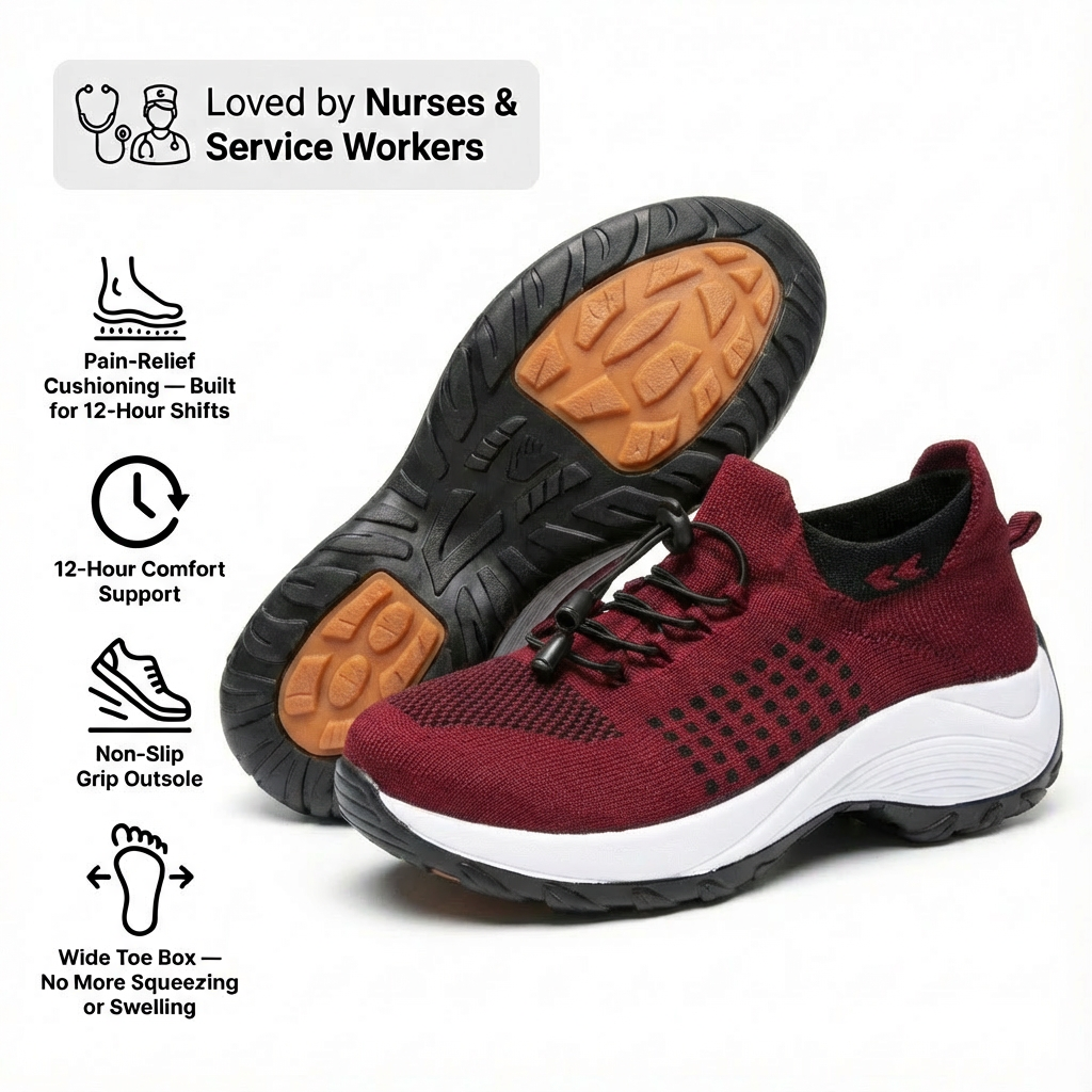 SafeStride Pro™ – 12-Hour Shift Shoes with Non-Slip Grip (view 22)