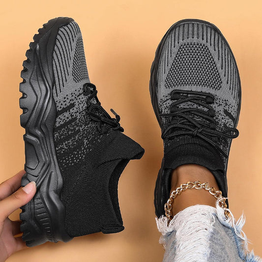 CloudShift – Cushioned Knit Sneakers for Long Shifts