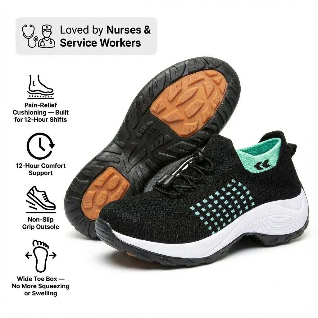 SafeStride Pro™ – 12-Hour Shift Shoes with Non-Slip Grip (view 25)