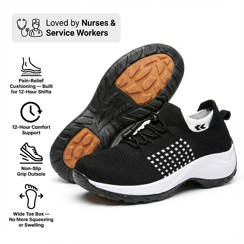 SafeStride Pro™ – 12-Hour Shift Shoes with Non-Slip Grip (view 26)