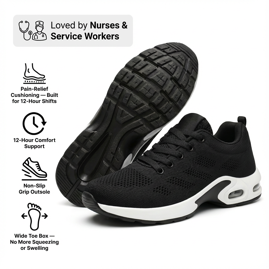 SafeStride Duo™ – Two Pairs of the 12-Hour Shift Shoe, One Price