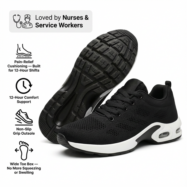 SafeStride Duo™ – Two Pairs of the 12-Hour Shift Shoe, One Price